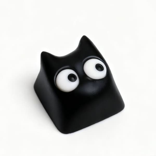 Resin Devil Kitten Keycap Escape Håndlavet Keycap til Mekanisk Tastatur Tilbehør Black
