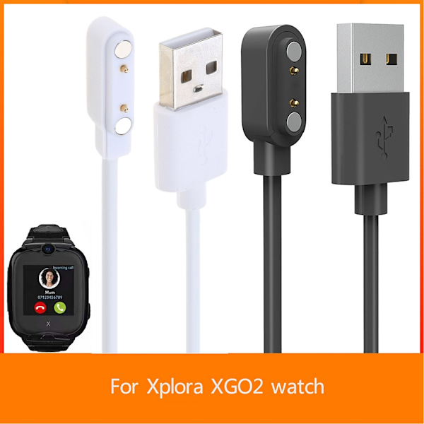 för Xplora XGO2 Smartwatch Laddare Kabel Armbandsur Strömadapter Dockningsstation White