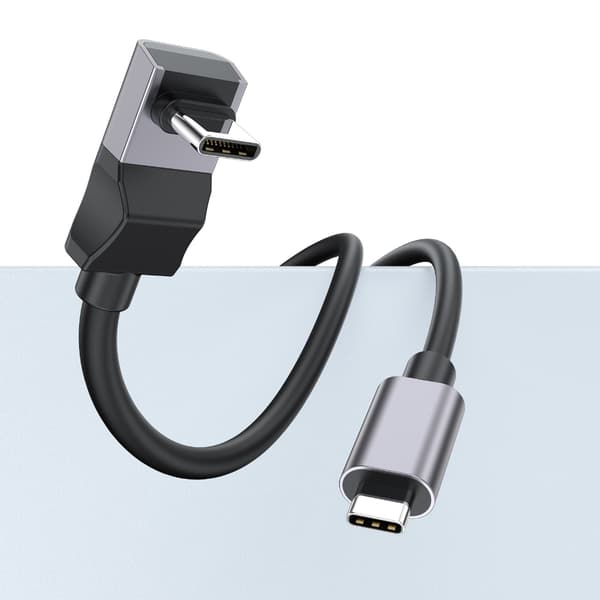 100W USB C til USB C Kabel 90 Graders L Form 10Gbps Data Synkronisering til Hurtig Opladning 1m