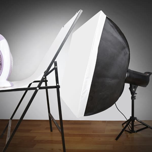 Studio Ljusstativ Professionell Aluminium Justerbar 38cm 70cm Robust Basuppsättning