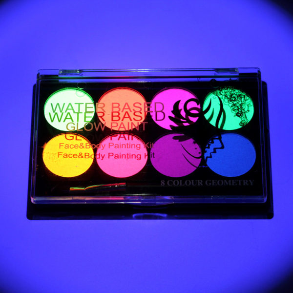 1 kartong Ritning Pigment Vattenlösligt, icke giftigt kroppsfärg Makeup Ansiktsmålningssats med pensel