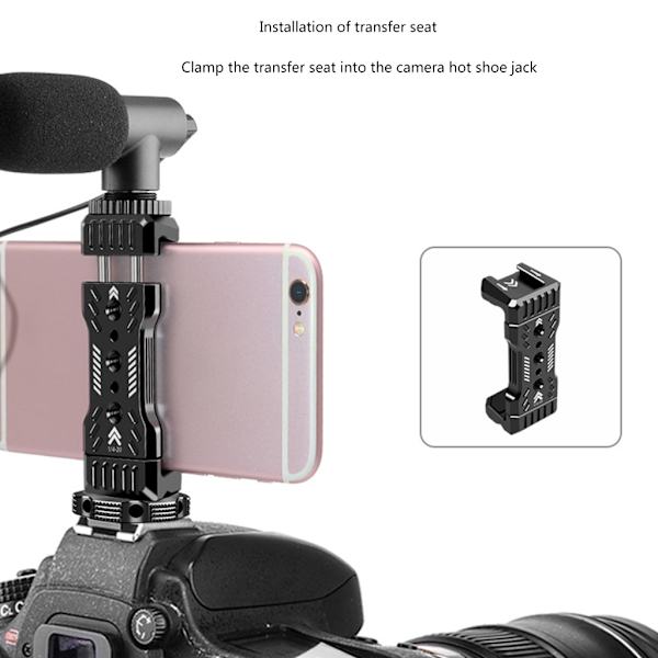 1/4 tum Skruv Kallsko Mount Adapter för DSLR Kamera Rig Kamera Blixt Shoe