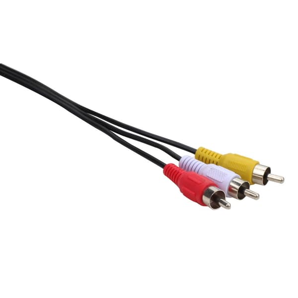 USB hun til 3RCA han kabel splitter 3RCA til USB adapter til HDTV fjernsyn 0.3m