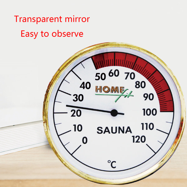 Bastutermometer Digital bastu rumstermometer temperaturmätare med metallram Används för hushållshotellskola