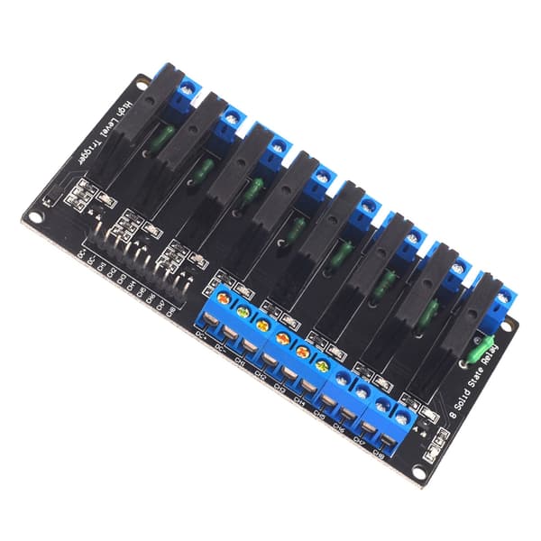 8-kanals solid state-relämodulkort PLC-drivrutin DC5V 12V 24V Hög Låg Nivå 5V High level
