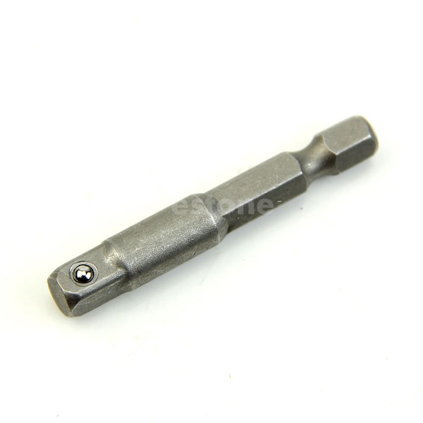 1/4\" Borrbitshållare med Hex-fäste, Adapter för Skiftnyckel, Förlängning