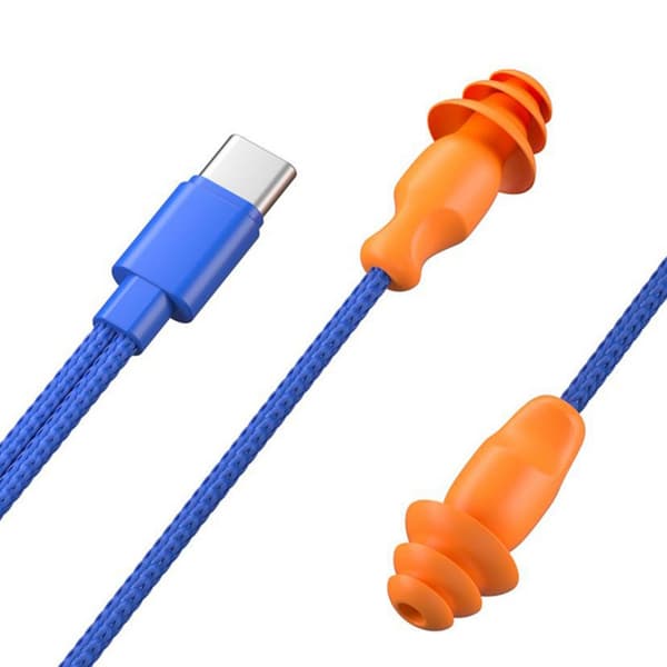 USB C Port Ørepropper 70/100/120cm Kabel Fabrikk Industrielle Sikkerhetsørepropper 100cm