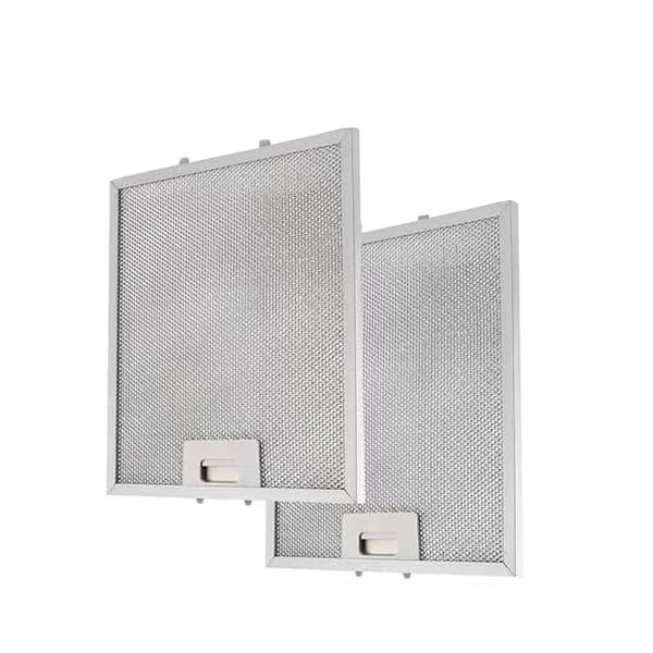 Emhætte Fedtpanel 2-pak Aluminium Perforeret 13,56 x 13,69 Tommer