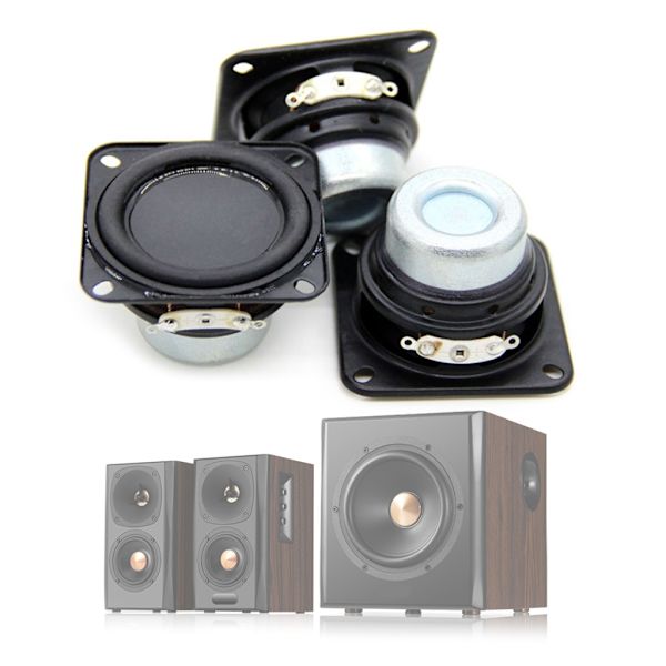 2 st 47mm Full Range Högtalare 4 Ohm 15W Bärbar Högtalare Ljud Hemmabio