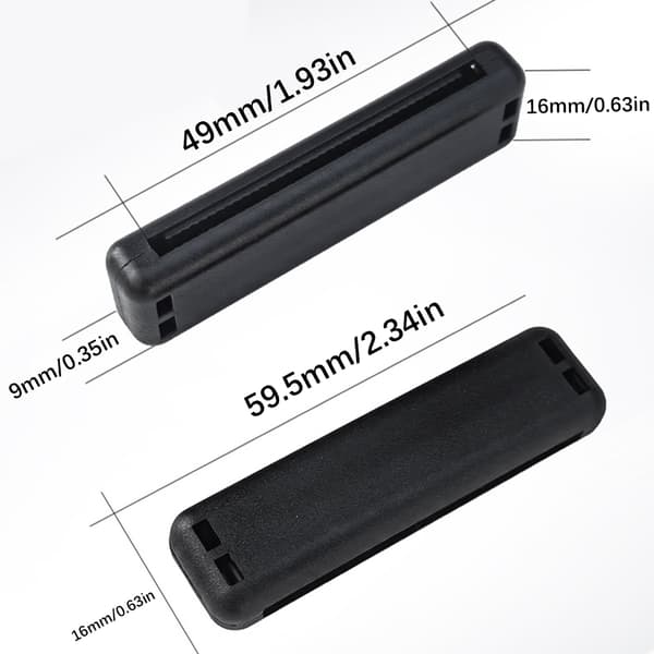 2 stk. ABS-bilsikkerhedssele-strammerholderclips med hurtig installation