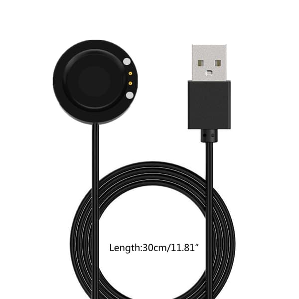 Magnetisk strømadapter Smartwatch opladerkabel oplader ledning dockstation til W66 Black