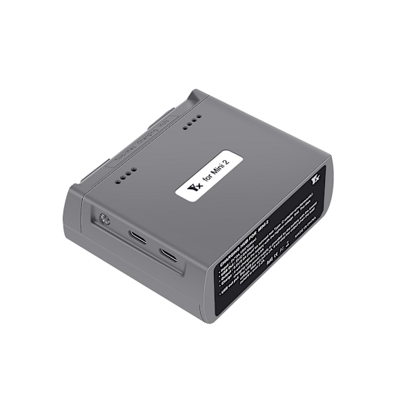 Mini Tvåvägs Laddningshubb Batterihanterare Snabbladdning Powerbank Drönartillbehör för Mavic Mini 2/Mini SE Grey