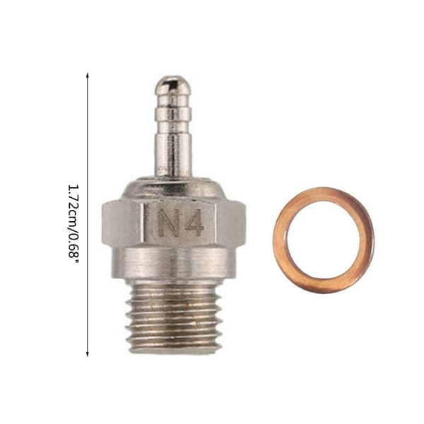 Stål N3-N4 Gløderør til HSP 70117 1:10 1/8 RC Bilmotor Reservedele N3