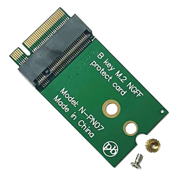 Nem installation M.2 NGFFs 3G 4G 5G B-nøgle til B-nøgle adapter til 2230 SSD-opgraderinger til 2242 størrelse