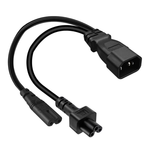 3 terminaler IEC320-C14 til C5+C7 strømkabel han til hun stikledning