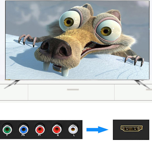 HDMI-kompatibel till 1080P Komponentvideo (YPbPr) för Skalare Konverterare Adapter