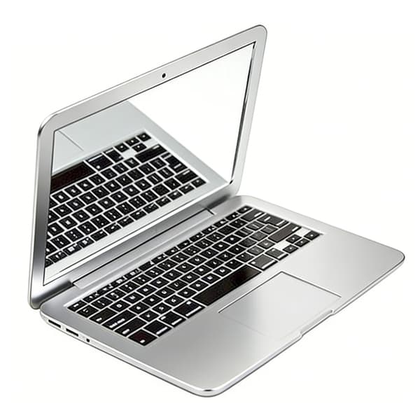 Mini Laptop Speil Lomme Laptop Form Sminkespeil Sammenleggbart Datamaskin Speil