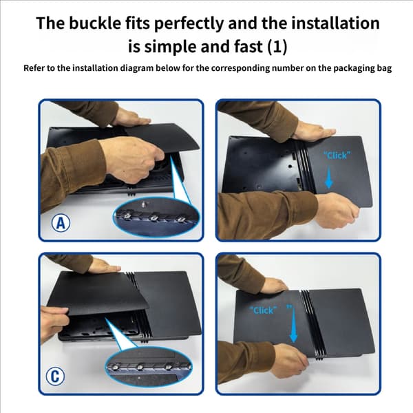 Anpassningsbart skyddande skal med utbytbar panel för P5 Disc-version Black