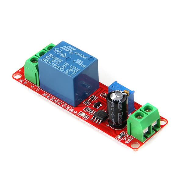 12V NE555 Oscillator Forsinkelse Justerbar Timer Relæ Switch Modul 0-10 Sekunder