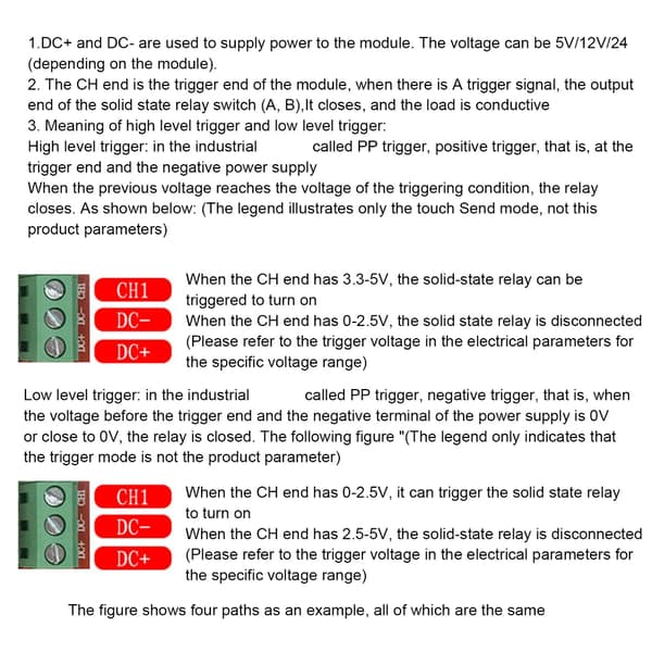 8-kanals solid state-relæmodulkort PLC-driver DC5V 12V 24V højt lavt niveau 5V High level