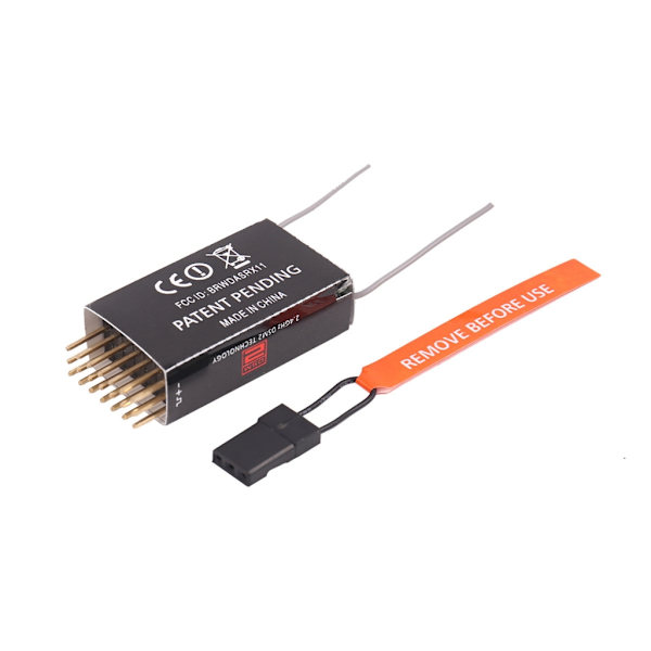 AR6100E 6-kanalsmottagare DSM2 2-antenn Sändare för Mini Flygplan DX7