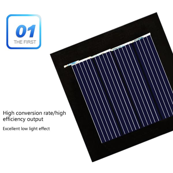 Olje-resistent Solar Droplet Panel 2V 100Mah Polykrystallinsk Solcellepanel