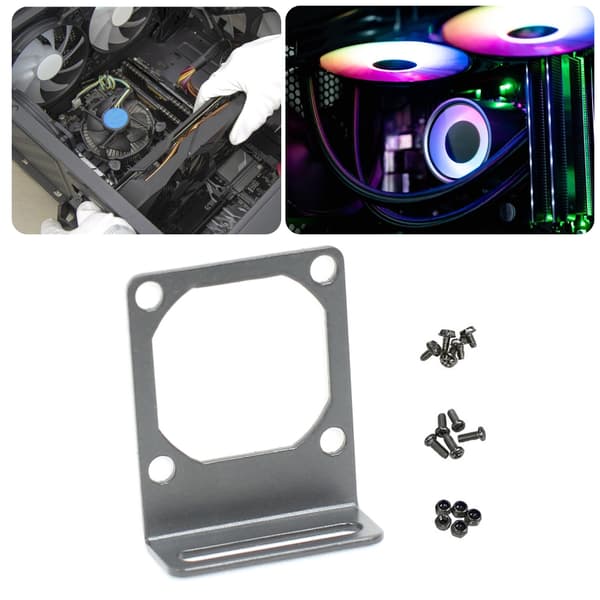4 cm brobeslag hukommelse overclocking køleventilator støtte til computerkøling og pc-kabinet ventilatorholder 1/2/3 huller null - 3