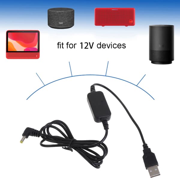 Step UP Modul Adapter USB Omformer Kabel 4.0mm x 1.7mm Plugg DC 5V Til 12V