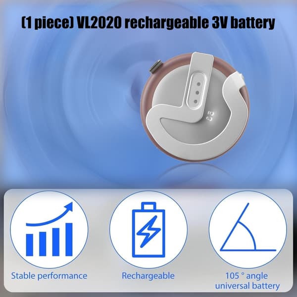VL2020 Uppladdningsbart stabilt 3V-batteri stöder hållbar transport stabilt