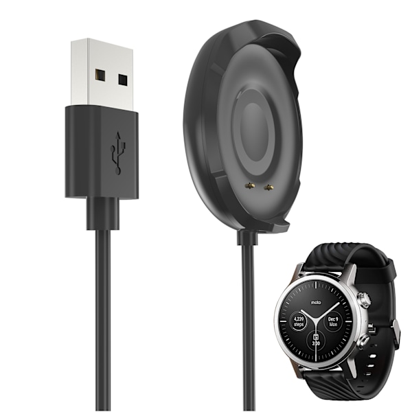1m Magnetisk Laddadapter USB-Laddkabel Fäste för Smartklocka för 360 3:e Generationen