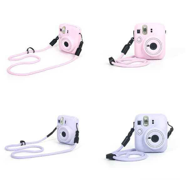 Snabbkopplingshalsrem för Mini 13/12/11 kamera i polyester, justerbart bälte Pink Color