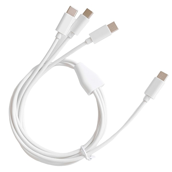 3 i 1 USB Typ C Kabel För Mobiltelefontillbehör Laddning USB C Kabel Black