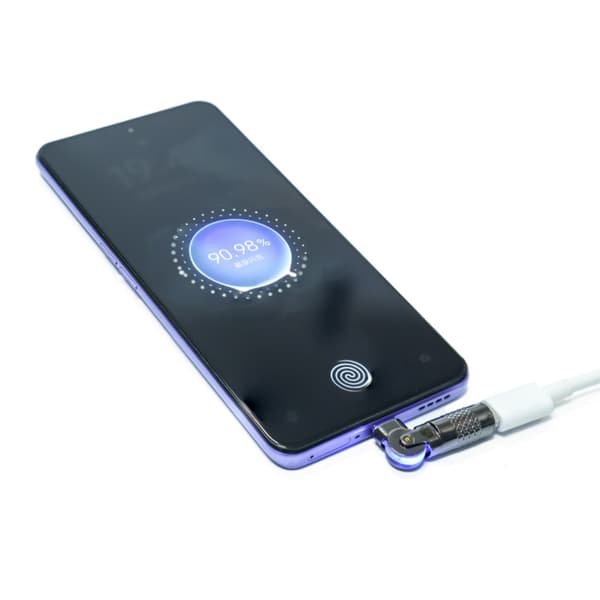 Roterende USB-ladeadapter for hodetelefonspillkonsoller 90° rotasjon