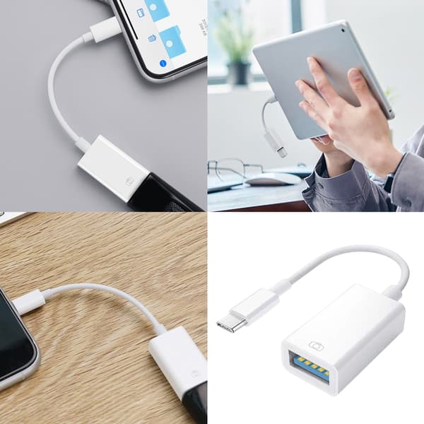Holdbar Type C til USB3.0 OTG Adapterkabel til Tilslutning af Flere Enheder