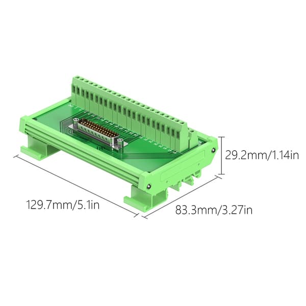 Flammehæmmende D SUB-interfaces D9/D15/D25/D37/D50/D62/D78 Terminal til sikker tilslutning Terminaladaptermodul null - DB44 female head