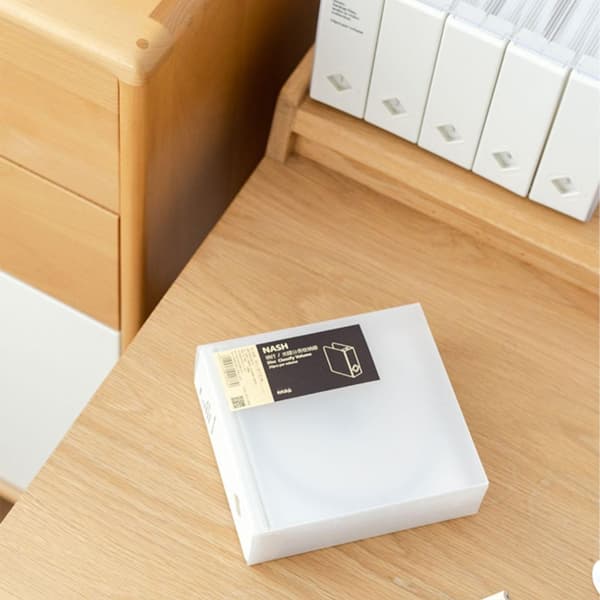 Opbevaringsboks til 24 CD'er, ridsefast CD-holder til organisering og beskyttelse White