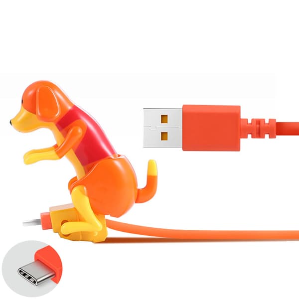 Stray Dog Snabbladdare Typ-C Kabel Laddningskabel med Touch Switch för Phon White