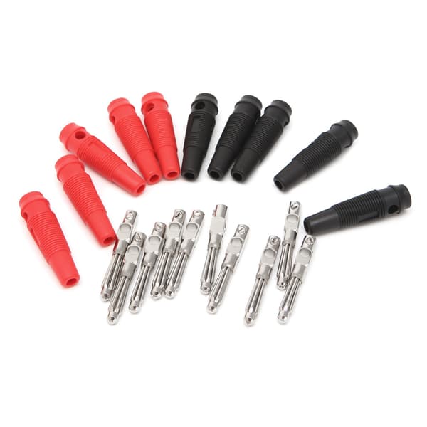 5 Par/10 St 4mm 32A Lödfria Sidostackbara Bananpluggar Koppar