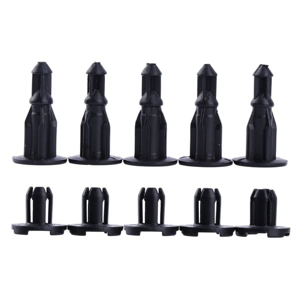 10 stk. 9 mm hull nylon nagle feste for skjermholder trykknapper for