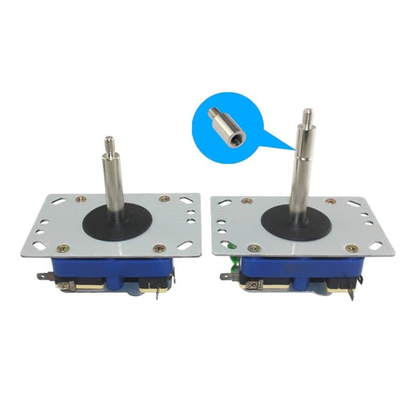 Seimitsu Joysticks Chrome Arcade Joystick Skaftforlænger Gaming Tilbehør Game Controller Forlængerstang Skruer null - Sanwa