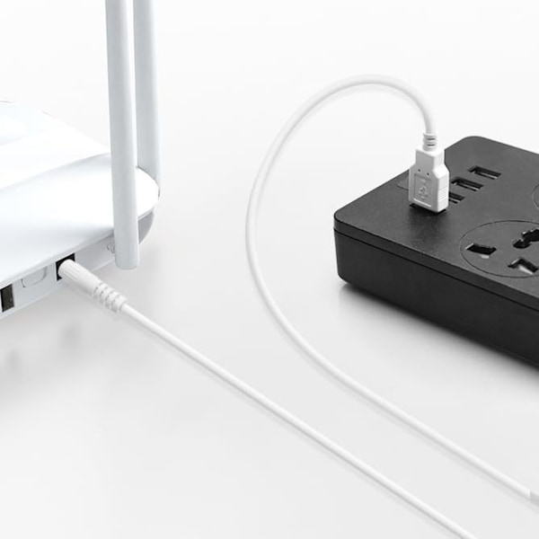 USB 5V till DC9V 12V Konverteringskabel USB5V till 9V 12V Strömförsörjningsladdningskabel med 8 Kontaktadaptrar 12V5.5 2.1mm line