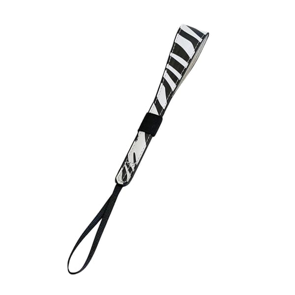 Ergonomisk kamerahåndledsrem for sikker håndtering under rejser og videooptagelse Zebra pattern