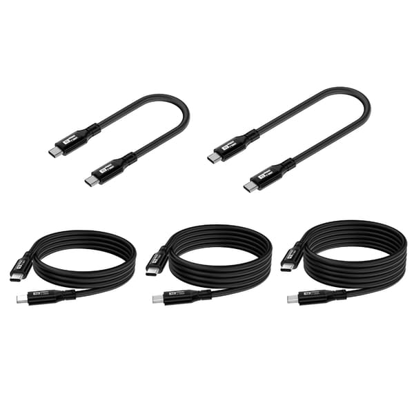 Højhastigheds USB C Opladerkabel Ledning 100W Strømforsyning 20Gbps Dataoverførsel 25cm