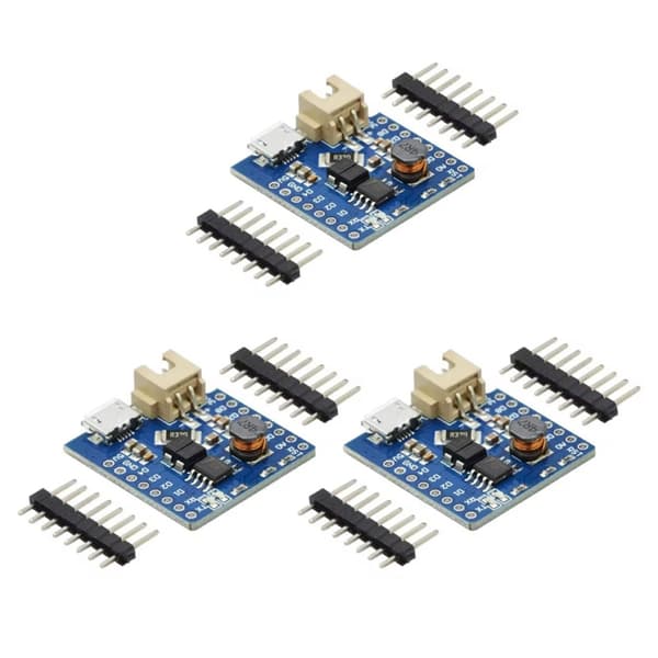 1/3 STK TP5400 Højeffektivt 18650 batteriskjoldmodul DC5V1A Boost 3 sets