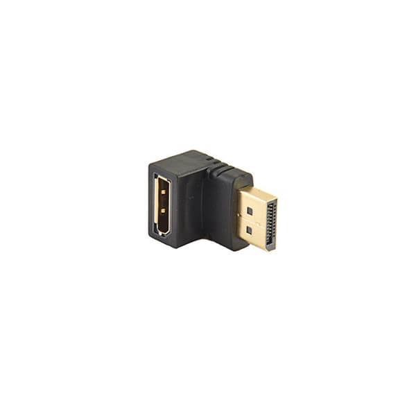 Adapter Guldbelagte Vinkelret Han til Hun Stik til Trange Pladser