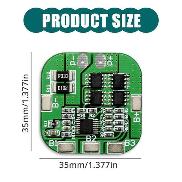 4S 14.8V 18650 litiumakun suojapiirilevy tee-se-itse-projekteihin 2pc