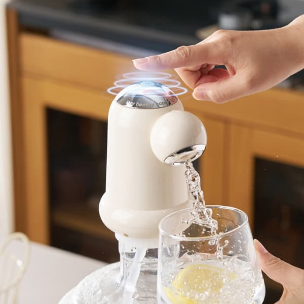 Vandflaskedispenser Vandflaskepumpe til flaske Automatisk drikkevand White