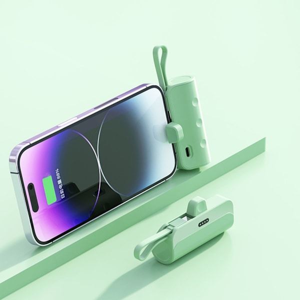 Typ C Snabbladdande Powerbanks Nödsituationer Externt Batteri Utan Batteri Black