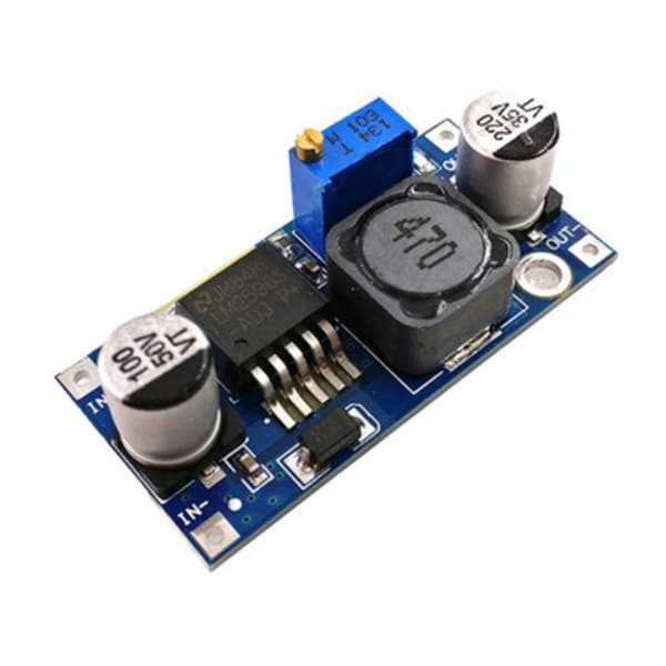 Højeffektiv Justerbar Bucks-konverter Strømmodul 1.25V-35V Output null - With digital display