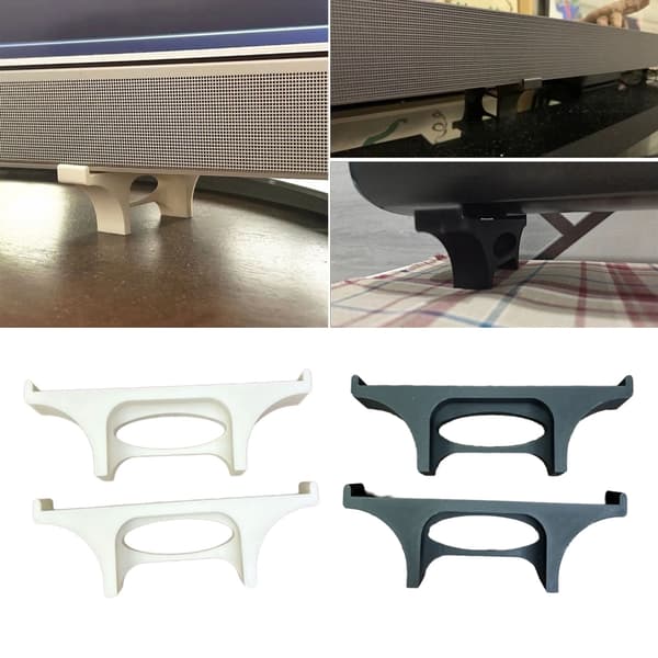 Justerbart Soundbar-basstöd med halkfria ytor för att höja ditt hem White
